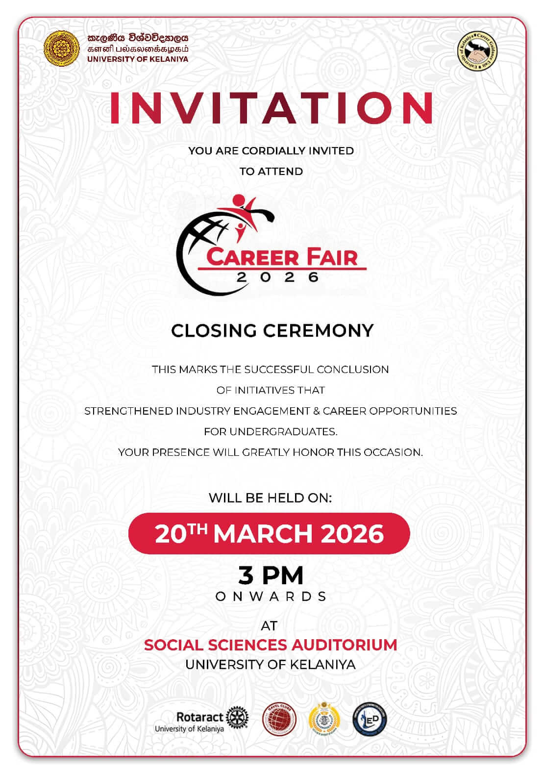 Career Fair '26 Closing Ceremony